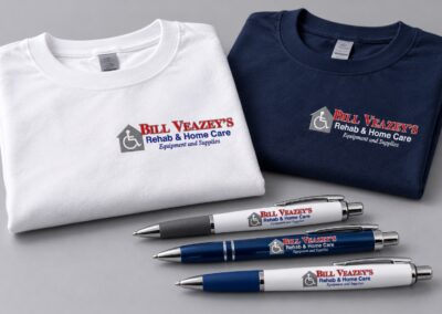 Representative Bill Veazey branded T-shirts and pens.